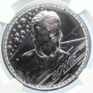 2021年 英国 エリザベス2世 ミュージシャン デヴィッド・ボウイ 2ポンド銀貨 NGC i105642 235,620円