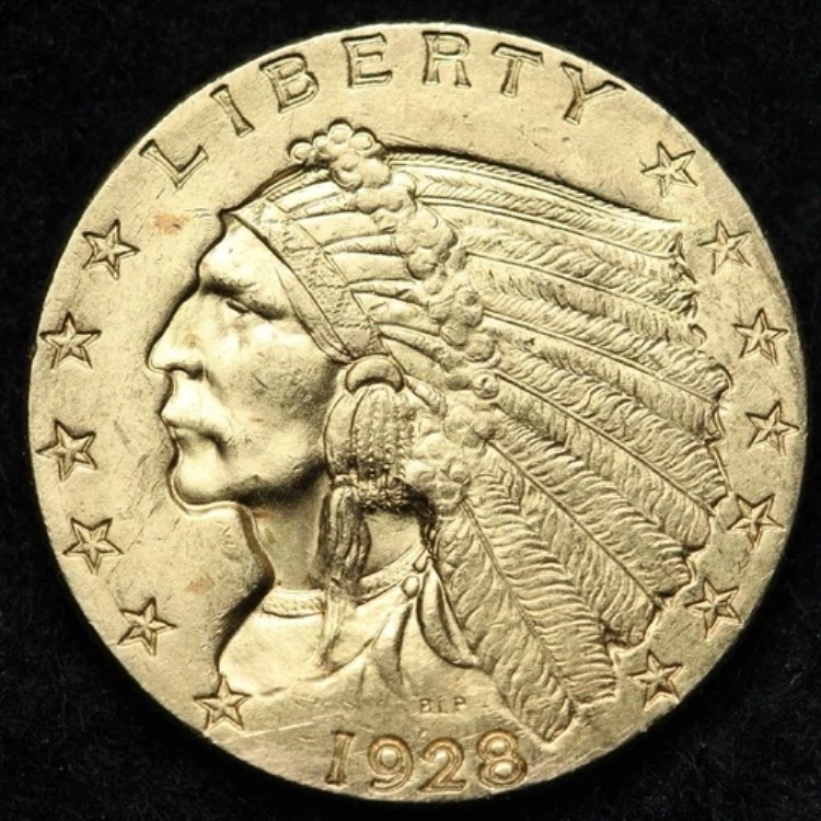 1928年 金貨 2.50ドル クォーターイーグル BU *未流通* MS E292 SQEHM
