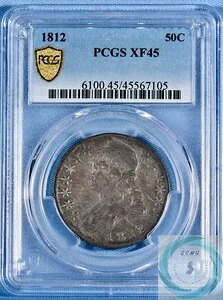 1812 年 キャップド バスト ハーフ ドル PCGS XF45 - 流通品、オリジナル性!!!｜WORLD RESOURCE【KING店】