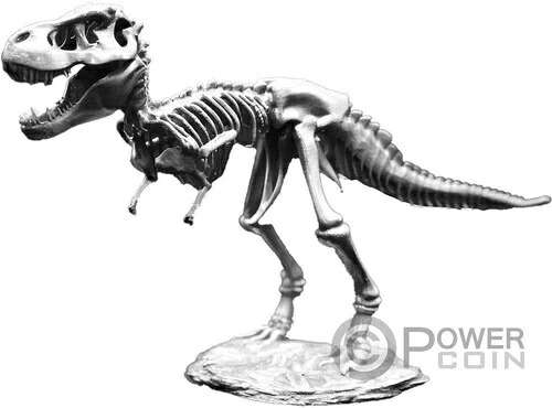 T-REX スケルトン ティラノサウルス 5オンス シルバー像｜WORLD RESOURCE【KING店】