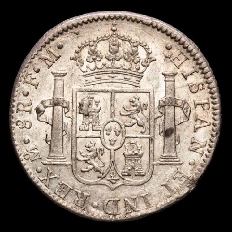 カルロス IV 8 レアル (g) 1800 メキシコ F・M AU55
