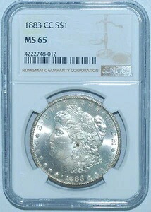 1883 CC NGC MS65 VAM-4 ダブルデイトダッシュ カーソンシティ モルガン シルバーダラー