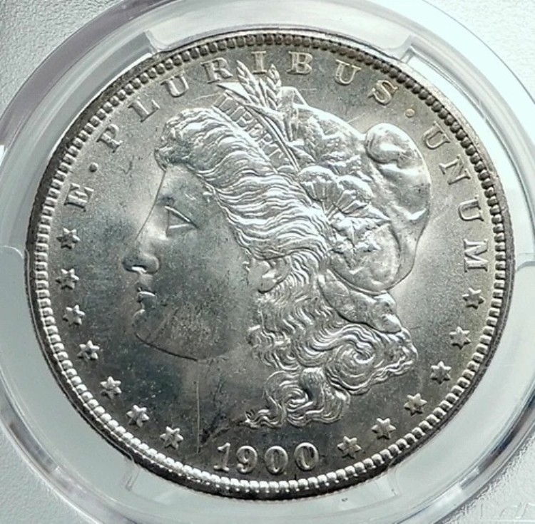1900年 アメリカ合衆国 シルバー モルガンドルコイン イーグル PCGS MS 65 i78506