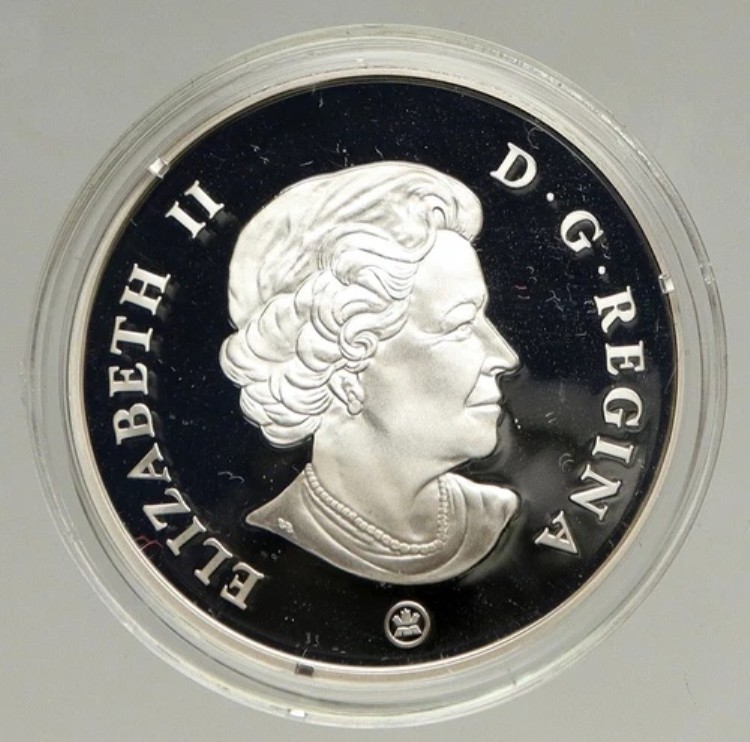 2009年 カナダ イギリス エリザベス2世＆ジョージ6世 プルーフ風銀貨 15ドル i94100
