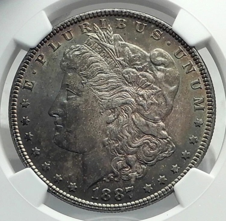 1887年 アメリカ合衆国 シルバー モルガン USドルコイン イーグル NGC MS i79608