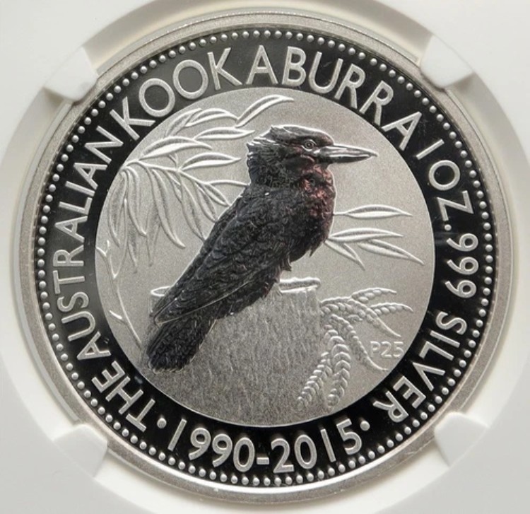 2015年 オーストラリア クッカバラ バードツリー 1オンス シルバードル オーストラリアコイン NGC i93113