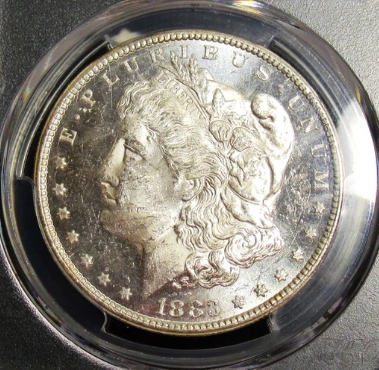 1883年-CC モルガン銀貨 PCGS MS-63 DMPL