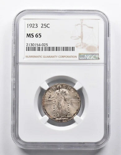MS65 1923年 スタンディングリバティクォーター NGC *0943 239,085円