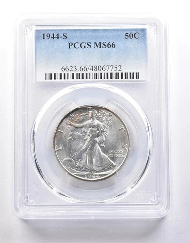 1944-S ウォーキング・リバティ・ハーフダラー MS66 PCGS *7258