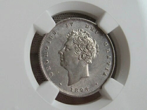 イギリス 1826 年 ジョージ 4 世 シリング NGC MS63 - 素晴らしい未使用品です!
