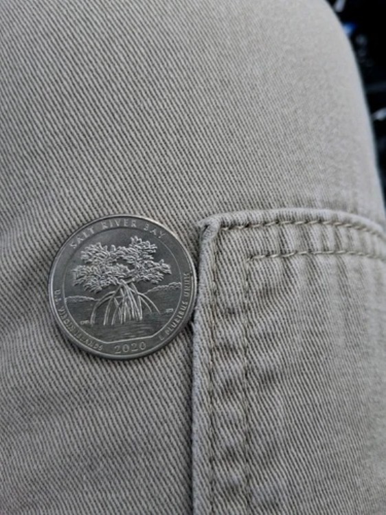 2020-D ソルトリバーベイ国立公園 25セント硬貨 トーン 未使用