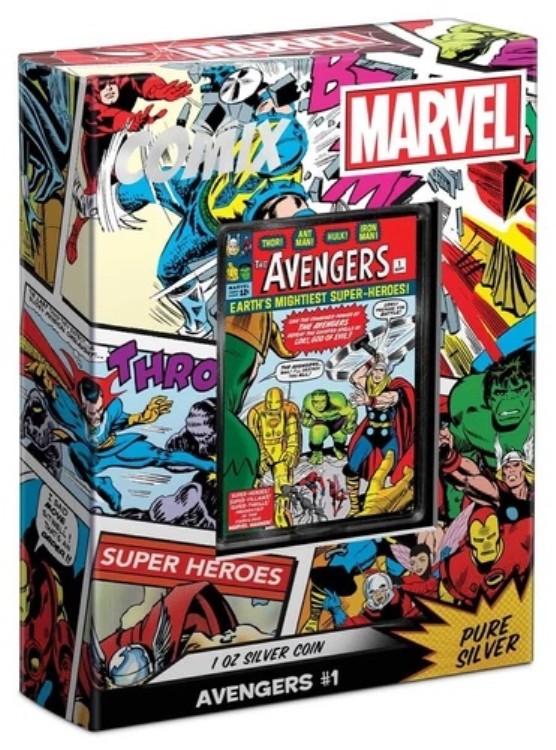 コミックス マーベル アベンジャーズ #1 2023 1オンス 純銀プルーフコイン ?#390 ニウエ ? ニュージーランド造幣局