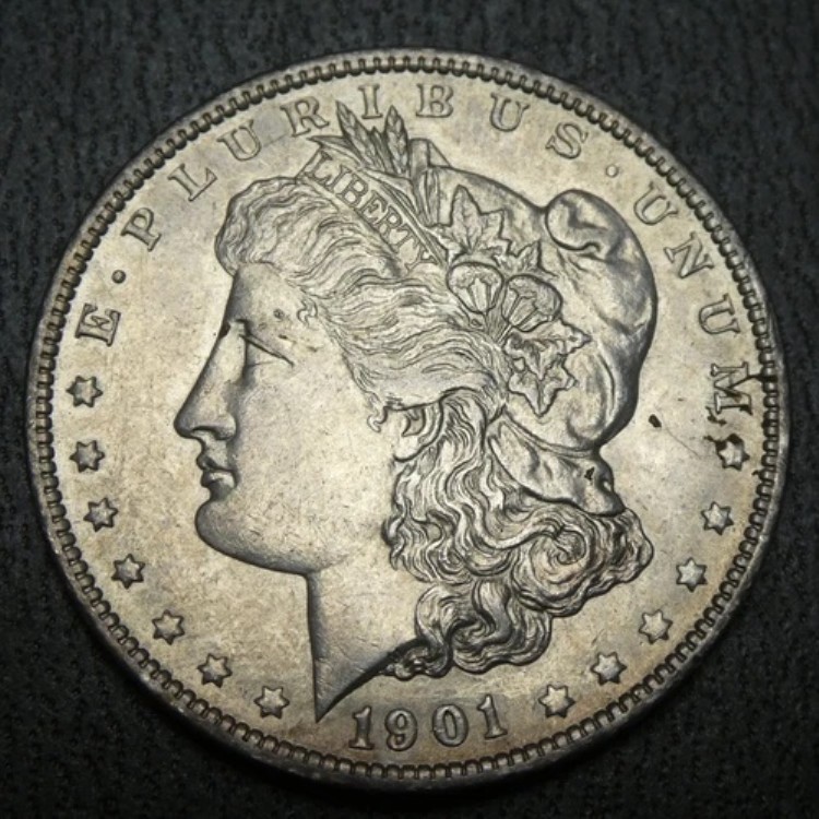 1901年 O 1ドルモルガン銀貨米国造幣局コイン