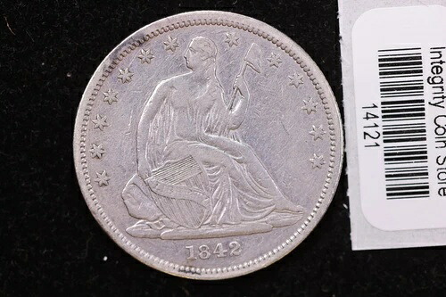 1842年製 着席型自由の女神像 ハーフドル、チョイス・アイ・アピール、オーストラリア、店舗番号14121｜WORLD RESOURCE【KING店】 263,835円