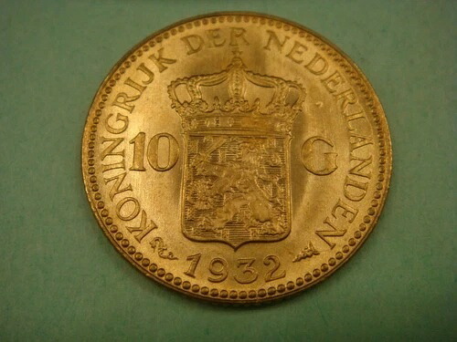 楽天市場】NETHERLAND オランダ 10ギルダー 金貨 1897 ヴィルヘルミナ