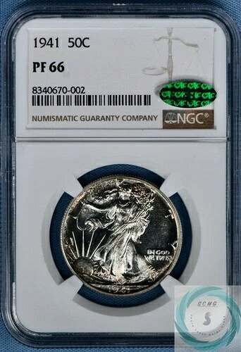 1941年ウォーキングリバティハーフダラーNGC PF 66 CAC付き -｜WORLD RESOURCE【KING店】