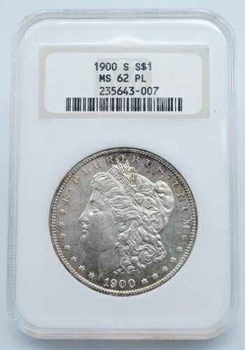1900年代-S モルガン銀貨 1ドル NGC MS 62 PL - U823｜WORLD RESOURCE【KING店】