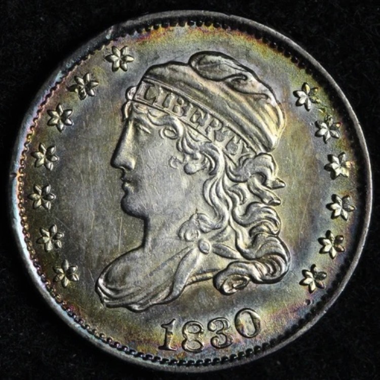 1830年 キャップドバスト シルバー ハーフダイム BU *未流通* MS トーン E222 KAHCX｜WORLD RESOURCE【KING店】 270,765円