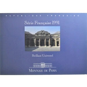 [#1182789] コイン、フランス、セット フランシス BU、1991 年、モネ ド パリ、MS(65-70)