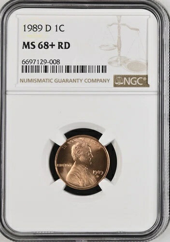 1989-D 1C RD リンカーン記念館 1セント NGC MS68+RD 6697129-008｜WORLD RESOURCE【KING店】