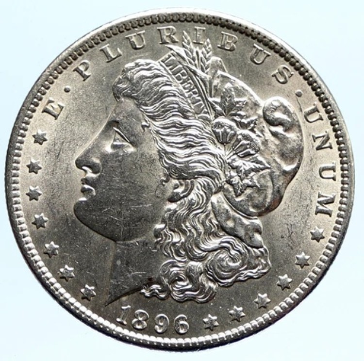 1896年 P アメリカ合衆国 シルバー モルガン オールド US ドルコイン イーグル i96256｜WORLD RESOURCE【KING店】