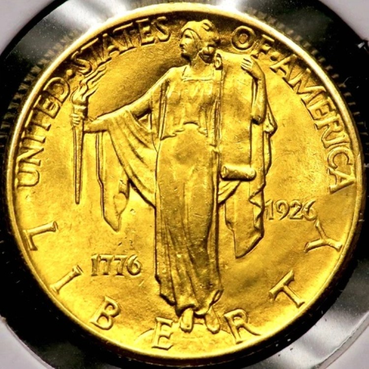 1926年 アメリカ建国150周年記念 2.50ドル金貨 BU RC948