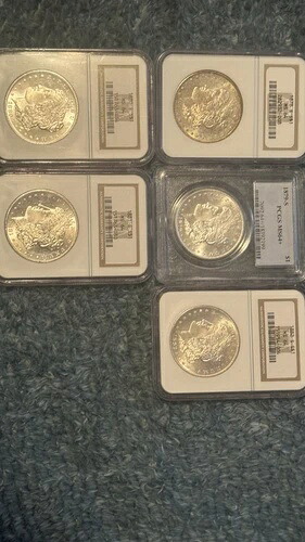1878-1882 MS64/64+ サンフランシスコ モルガン銀貨セット
