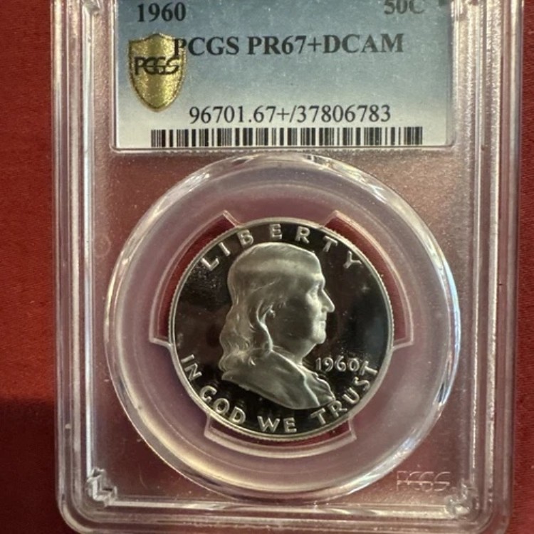 フランクリン 1960 Pr67+。Dcam