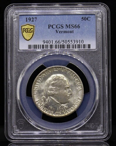 1927年バーモントハーフドル PCGS MS66