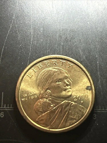 2000 P サカガウィア ドル金貨 - ネイティブ アメリカン US $1 BU 未流通