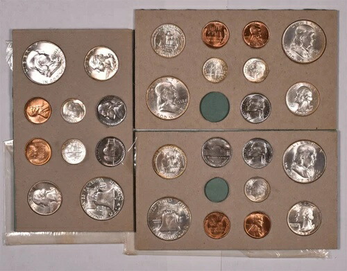 1953-PDS 米国造幣局セット - コイン28枚セット - コイン2枚欠落
