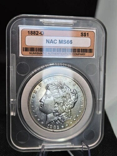 1882-O モルガン・ダラー（ニューオーリンズ）、NAC ミントステート