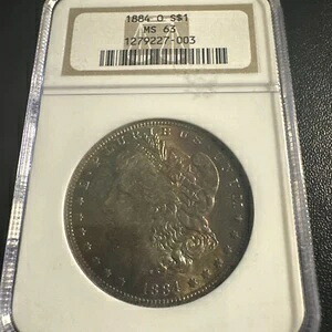 1884-O モルガン銀貨 MS63 トナー