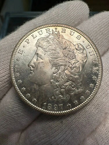 1897-S モーガン銀貨ジェム BU