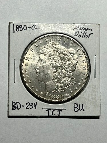 1880-CC モルガン シルバー ダラー シルバー コイン チョイス BU UNC ベター デート 274,725円