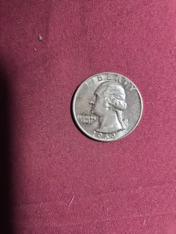 1964年4分の1、ミントマークなし、状態