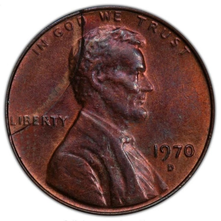 1970 D PCGS MS64 フレッド・ワインバーグコレクション 不完全パンチングセント ミントエラー ワオ｜WORLD RESOURCE【KING店】