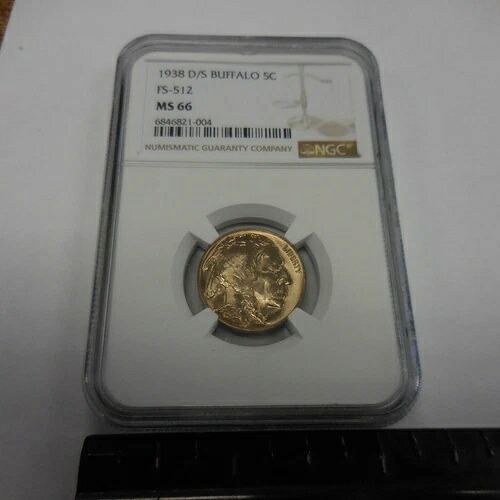 1938-D/S 5C- NGC MS66 トーンバッファローニッケル