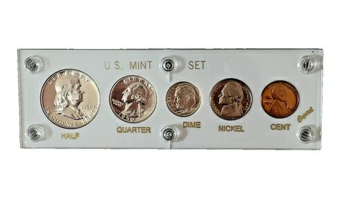 1950年 アメリカ造幣局 シルバー プルーフ コイン5枚セット（大文字プラスチックホルダー入り） 274,725円