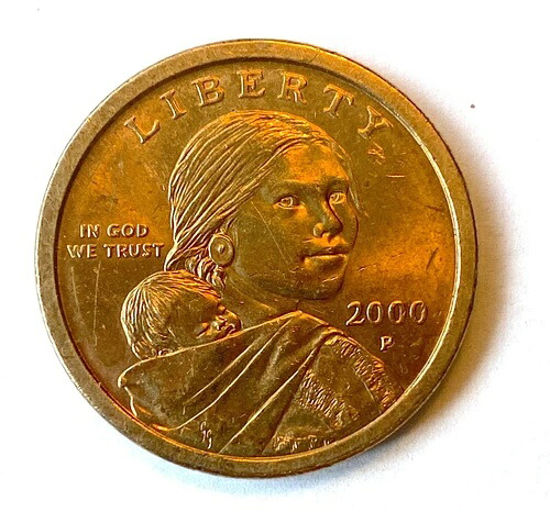 2000年の1ドル硬貨Eには、象徴的なネイティブアメリカンのサカガウィアが描かれています。｜WORLD RESOURCE【KING店】
