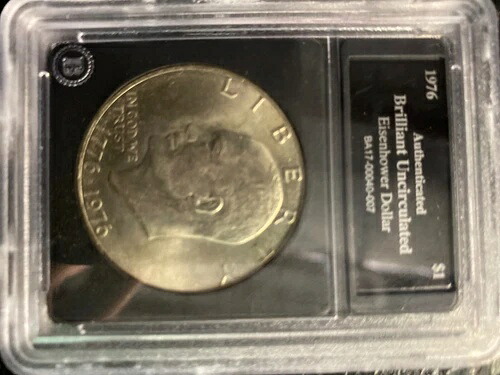 1776-1976 アイゼンハワー大統領生誕200年記念 ドル硬貨 ミントマークなし C.O.A.