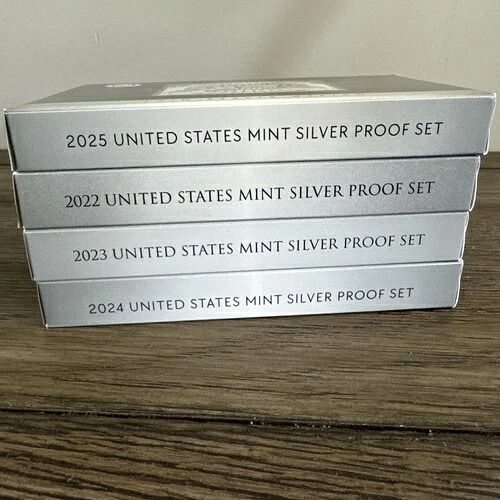 2022 2023 2024 2025 S ミント シルバー プルーフ セット ボックス & COA コイン 10枚入り 米国造幣局｜WORLD RESOURCE【KING店】
