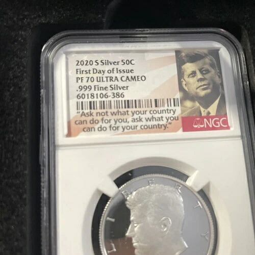 2020 S シルバー ケネディ ハーフダラー NGC PF 70 ウルトラカメオ 発行初日 ~希少|WORLD RESOURCE【KING店】