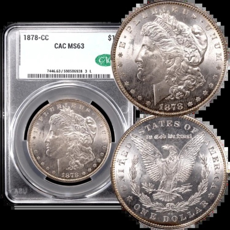 1878-CC モルガン・ダラー $1 CACG MS63 CAC｜WORLD RESOURCE【KING店】