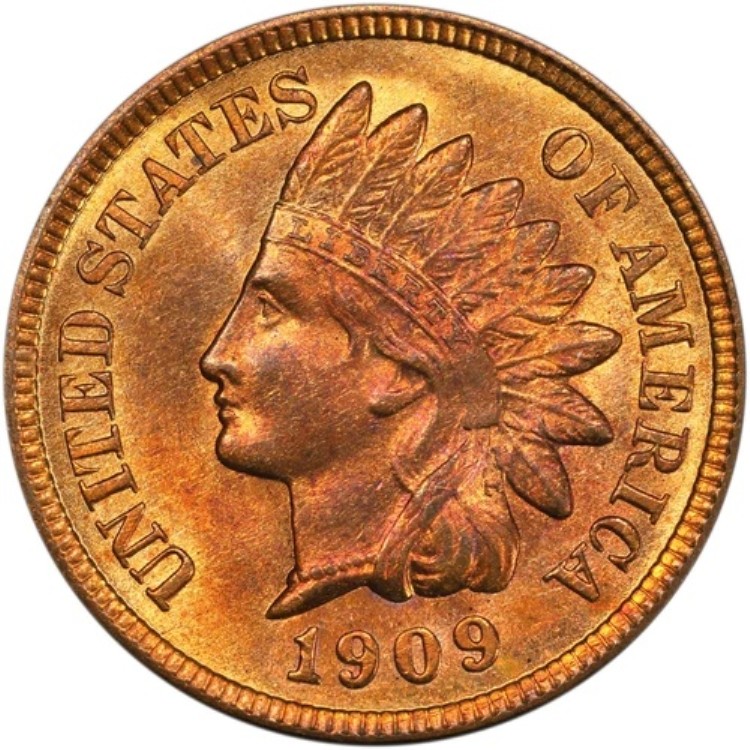 1909 1C インディアンヘッドセント _ PCGS MS66RB CAC_ ほぼフルRD _ [JX-786]｜WORLD RESOURCE【KING店】