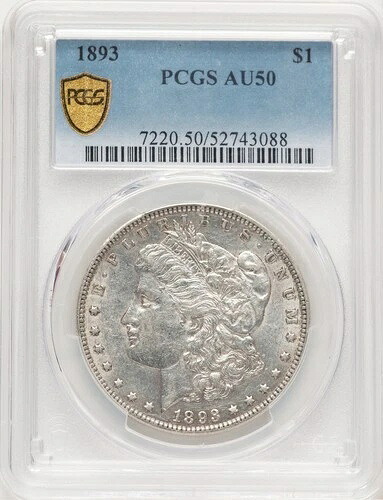 1893年 モルガン・ダラー PCGS AU50 (778883022)