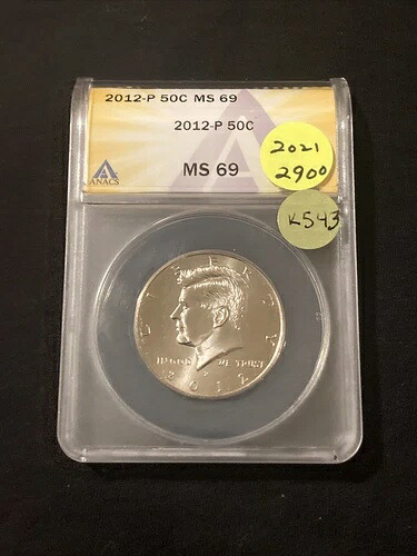 2012-P ケネディ ハーフダラー MS69 K543