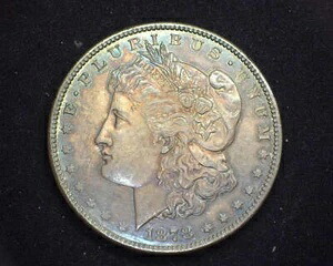 HS&C: 1878 S モルガン・ダラー BU Gem 信じられないほどの虹色に輝く - 米国コイン