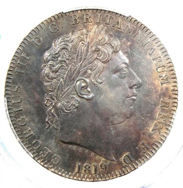 1819年 イギリス ジョージ3世 クラウンコイン PCGS 未流通 詳細 UNC MS｜WORLD RESOURCE【KING店】