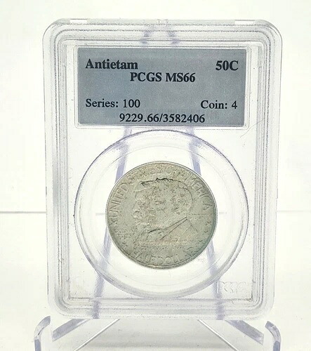 1937年 アンティータム記念 シルバー ハーフドル 米国希少コイン PCGS MS66|WORLD RESOURCE【KING店】